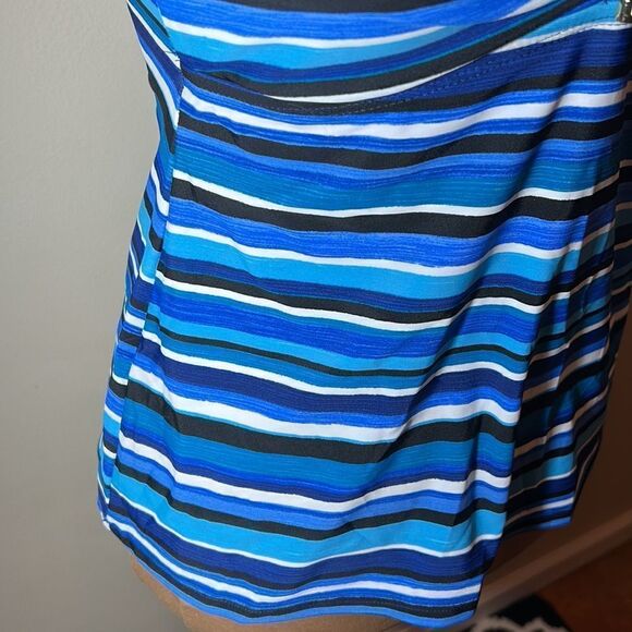 Chaps Tankini Swimsuit Top Size 8 - Picture 4 of 11